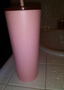 New pink Matt Starbucks tumbler